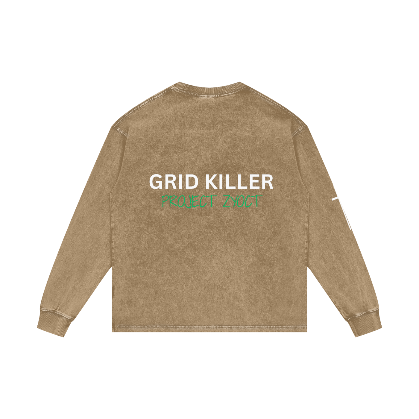 "Grid Killer" Acid Wash Long Sleeve