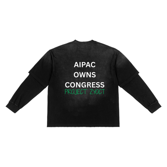 "AIPAC Owns Congress" Sunfade Two-Piece Shirt