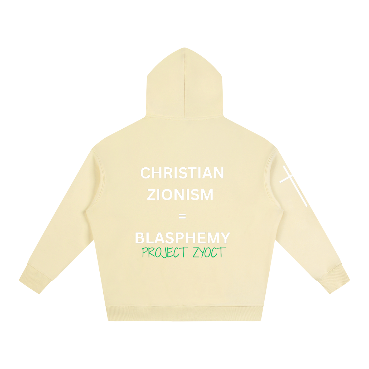 "Christian Zionism = Blasphemy" Oversize Hoodie
