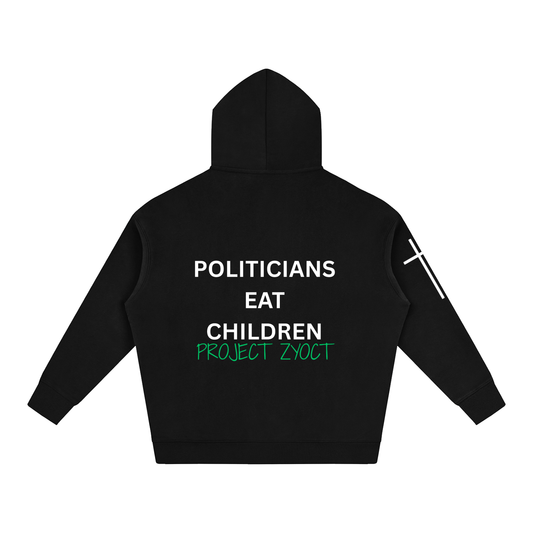 "Politicians Eat Children" Oversize Hoodie