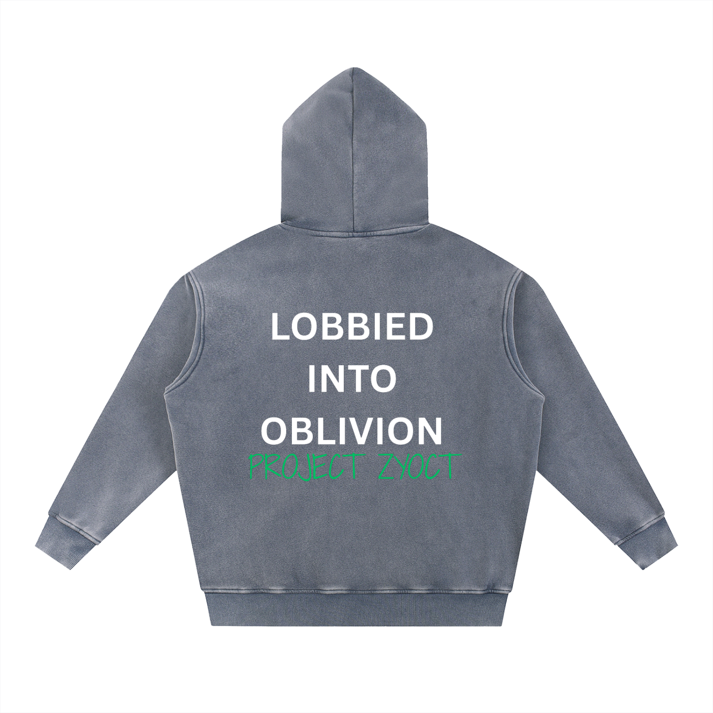 "Lobbied Into Oblivion" Snow Wash Oversize Hoodie