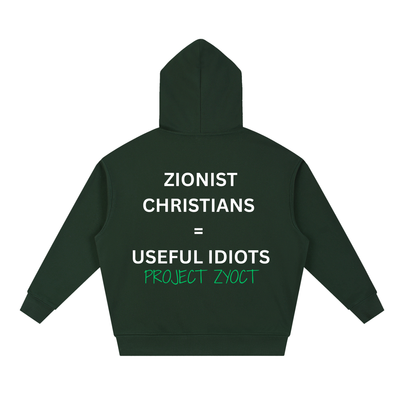 "Zionist Christians = Useful Idiots" Heavyweight Hoodie