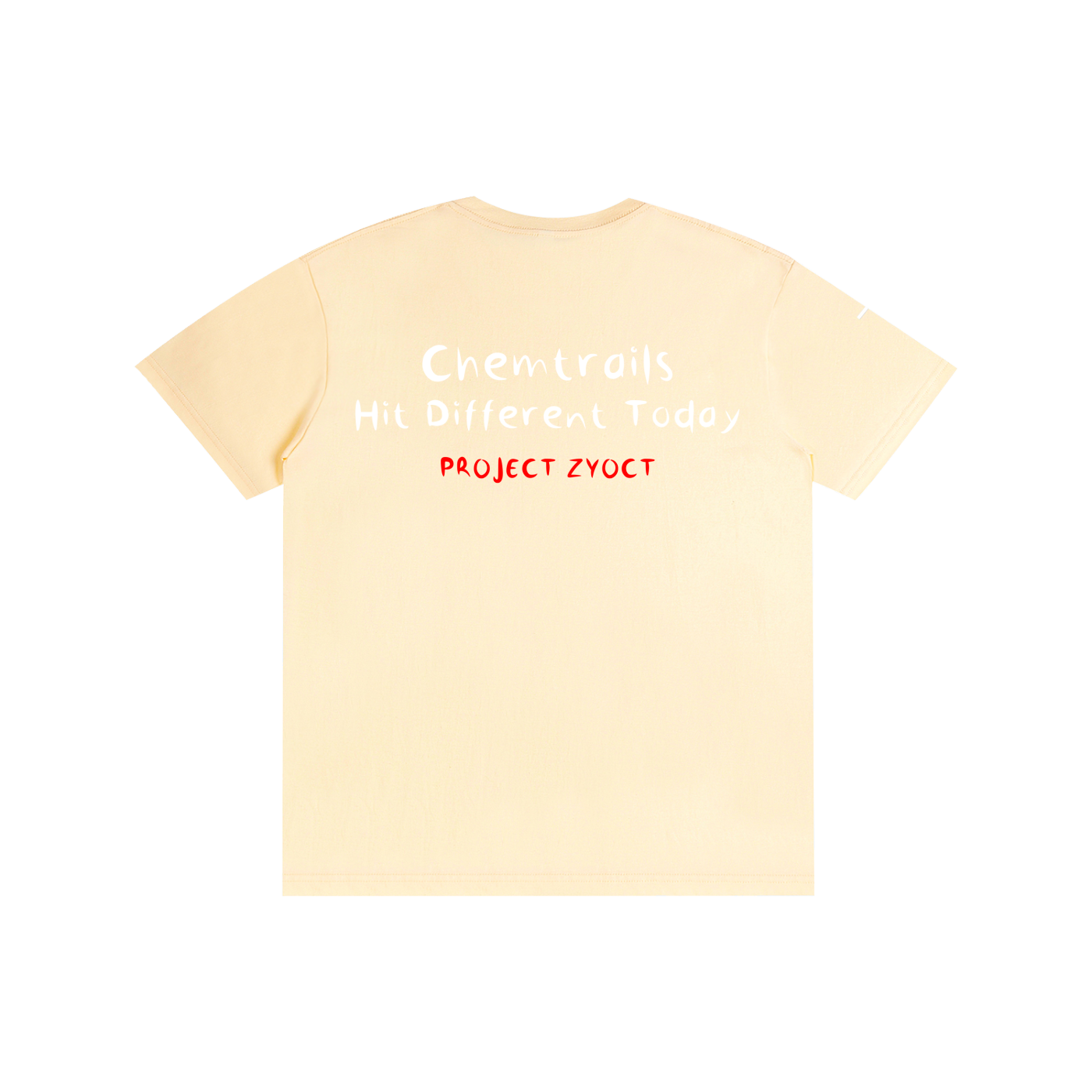 "Chemtrails Hit Different Today" Cotton T-Shirt