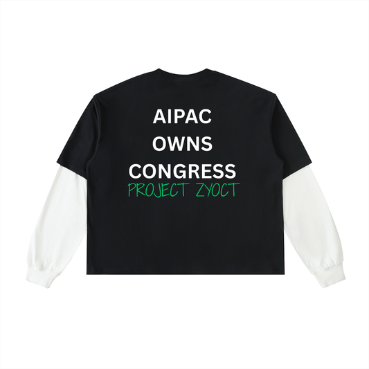 "AIPAC Owns Congress" Layered Shirt