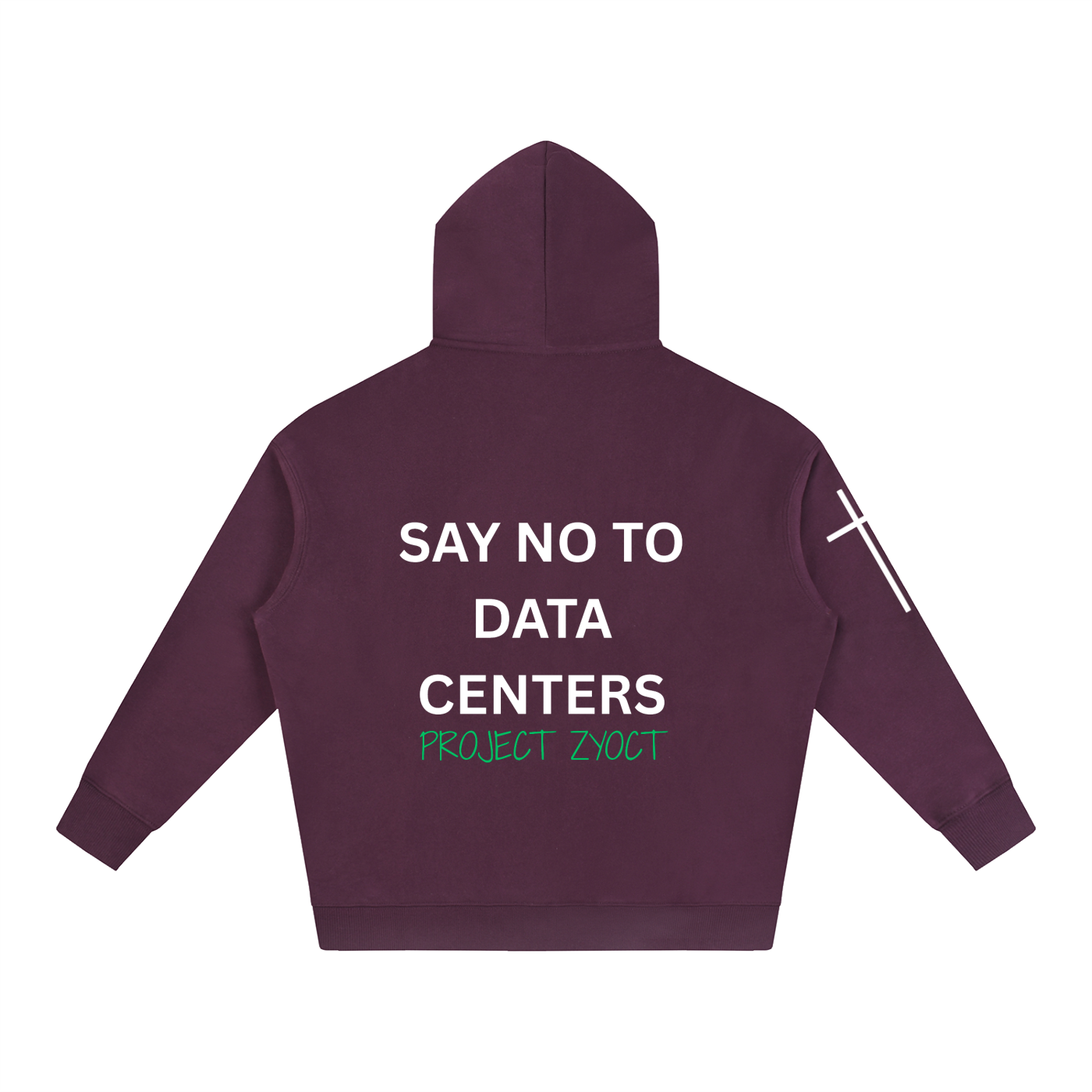 "Say No to Data Centers" Oversize Hoodie