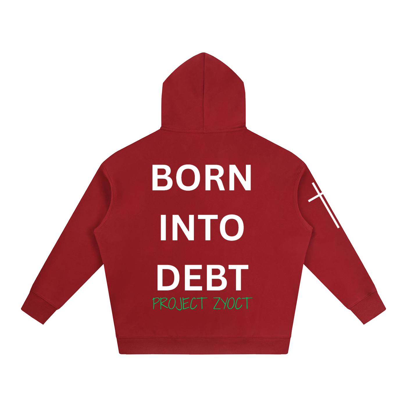"Born Into Debt" Oversize Hoodie