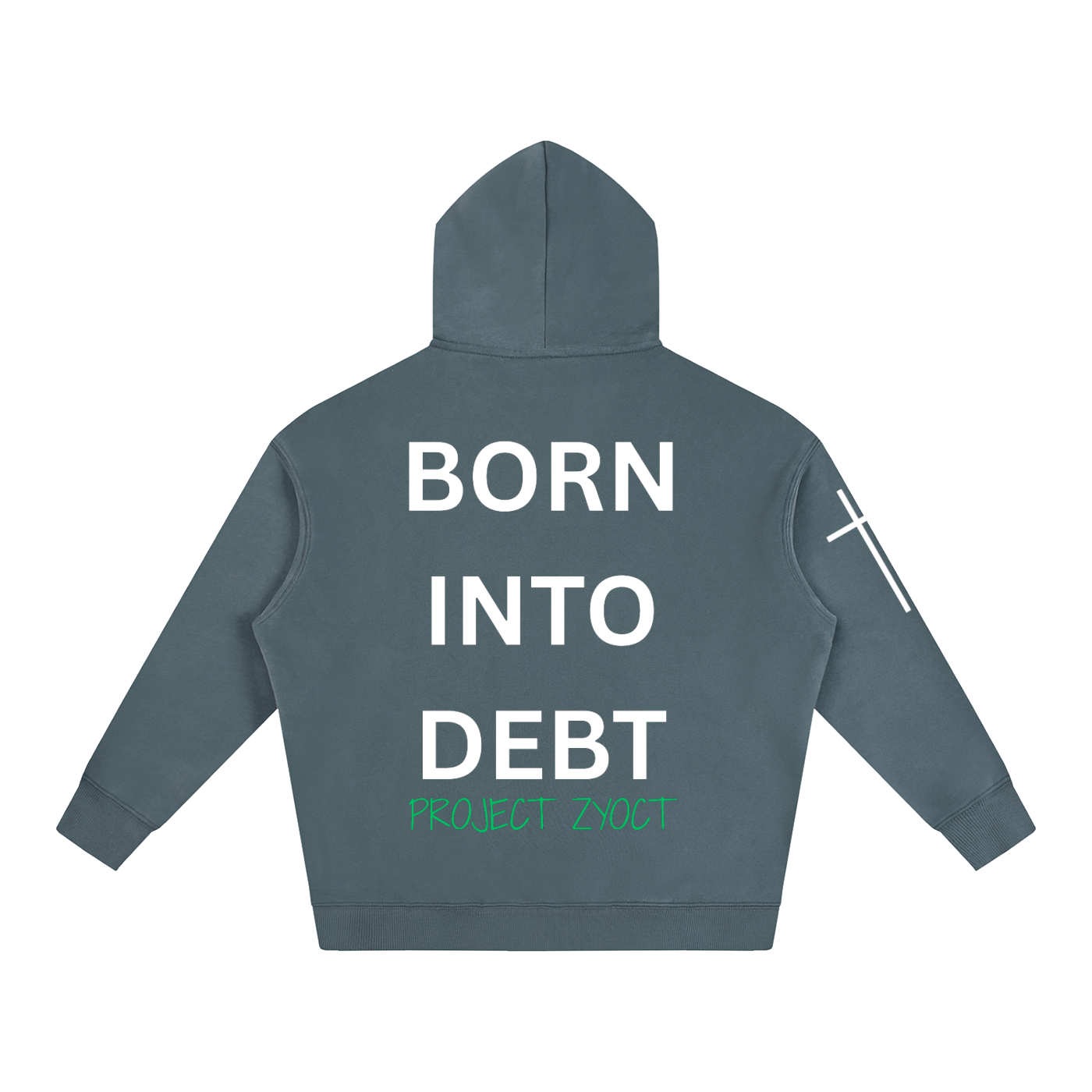 "Born Into Debt" Oversize Hoodie