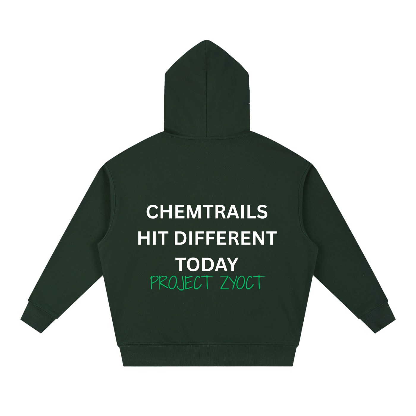 "Chemtrails Hit Different Today" Heavyweight Hoodie