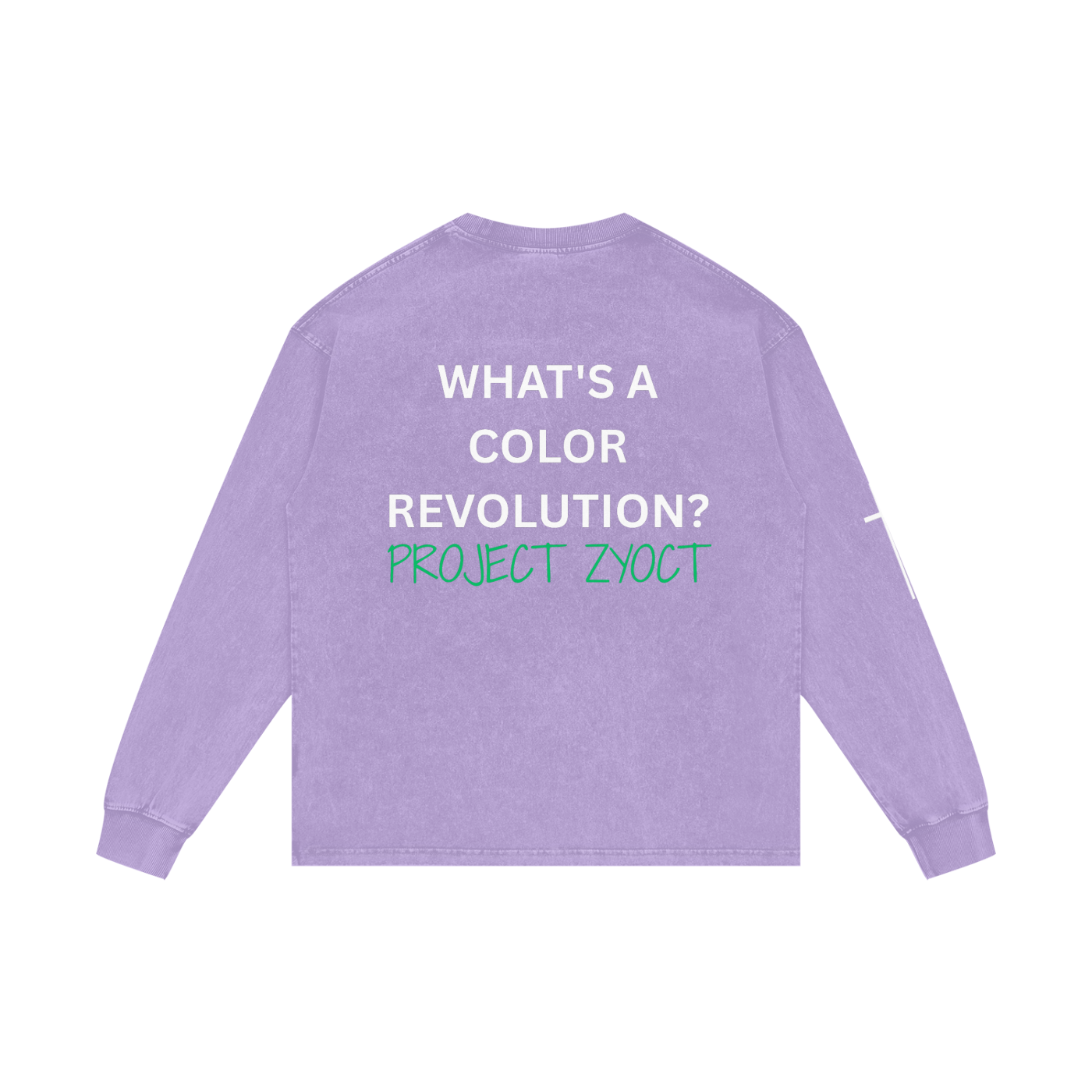 "What's a Color Revolution?" Acid Wash Long Sleeve