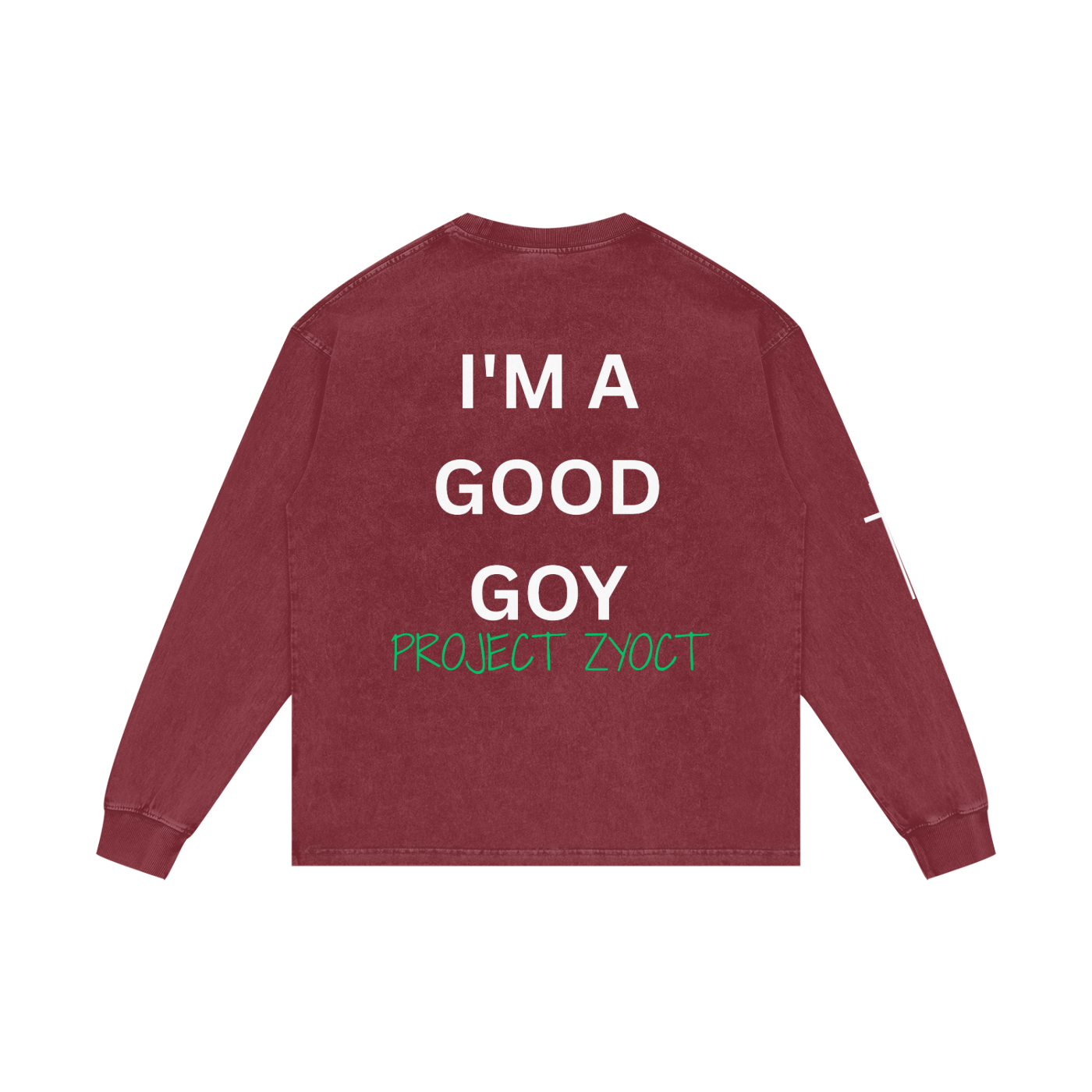 "I'm a Good Goy" Acid Wash Long Sleeve