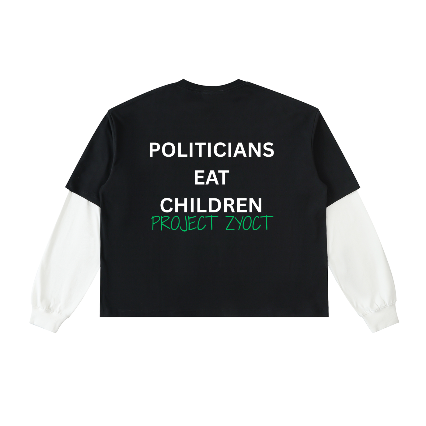 "Politicians Eat Children" Layered Shirt