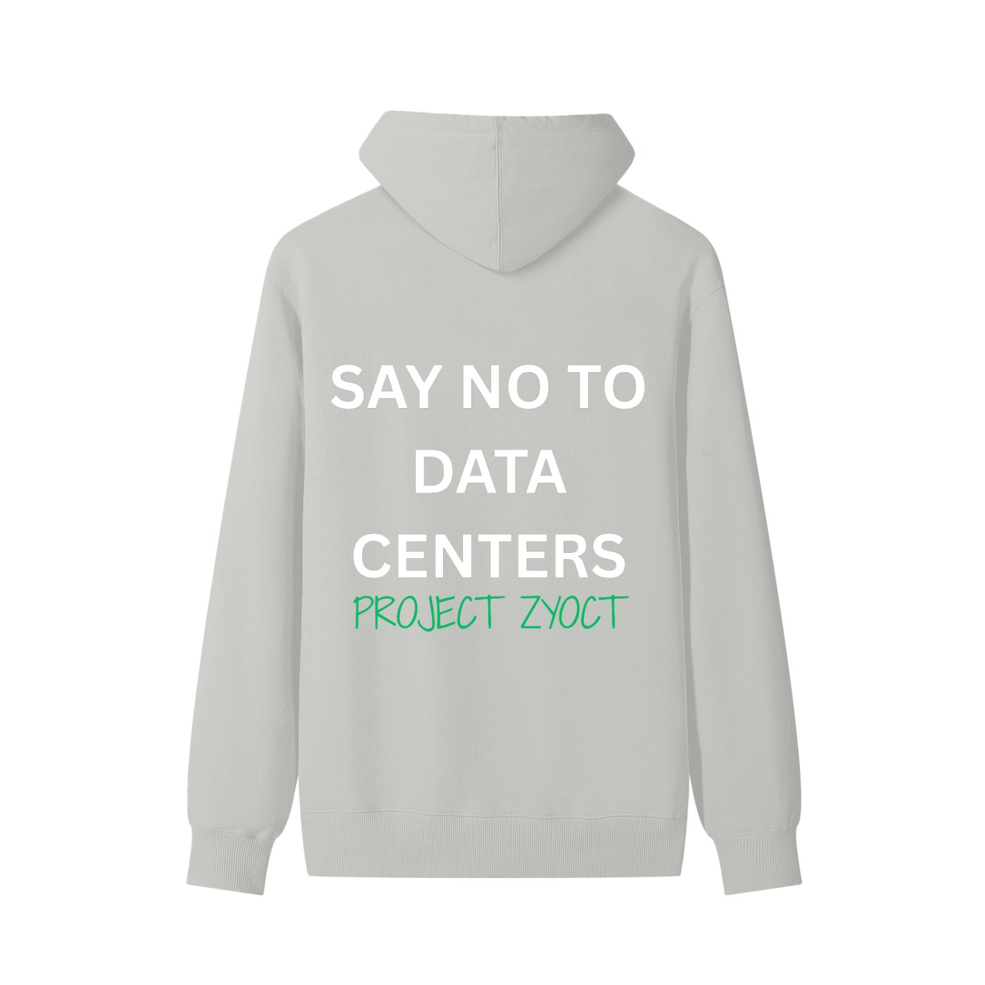 "Say No to Data Centers" Classic Cotton Hoodie
