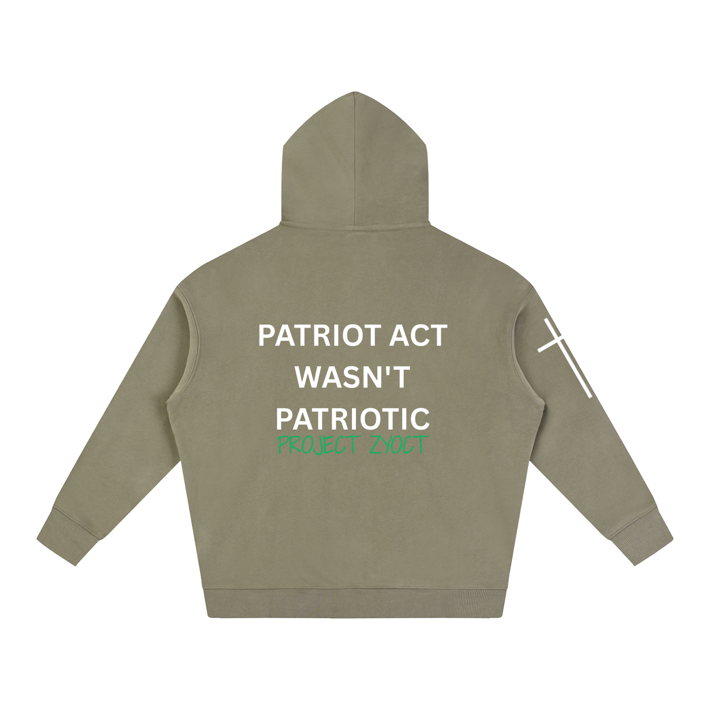"Patriot Act Wasn't Patriotic" Oversize Hoodie