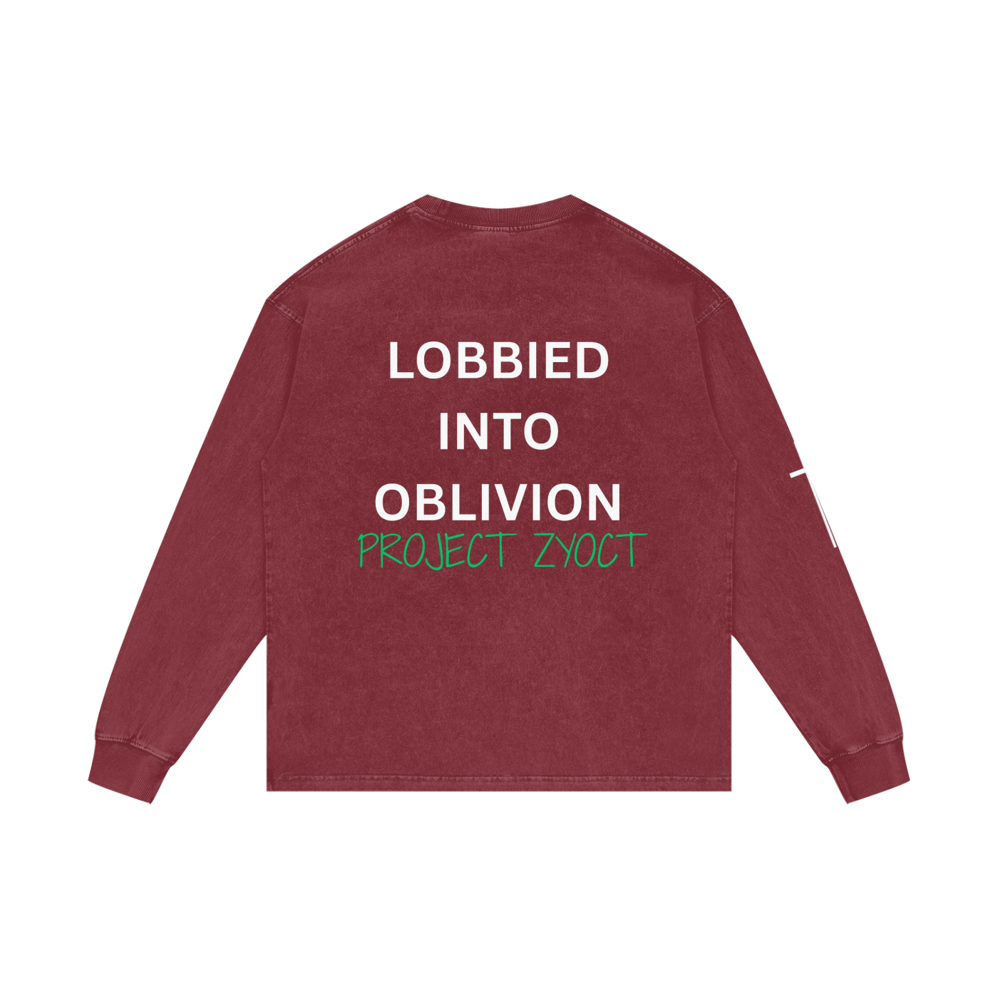 "Lobbied Into Oblivion" Acid Wash Long Sleeve