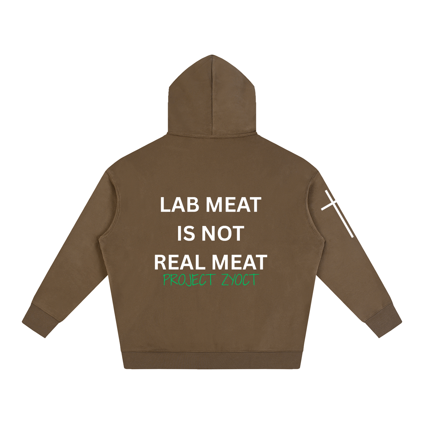 "Lab Meat is Not Real Meat" Oversize Hoodie