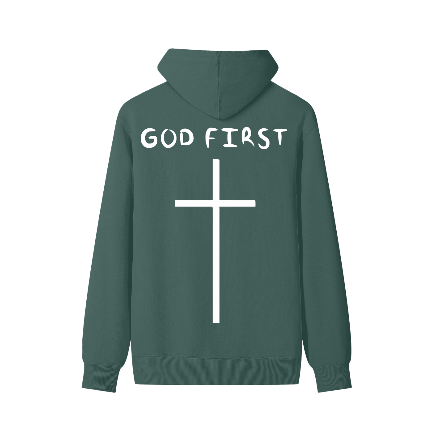 "GOD FIRST" Classic Cotton Hoodie