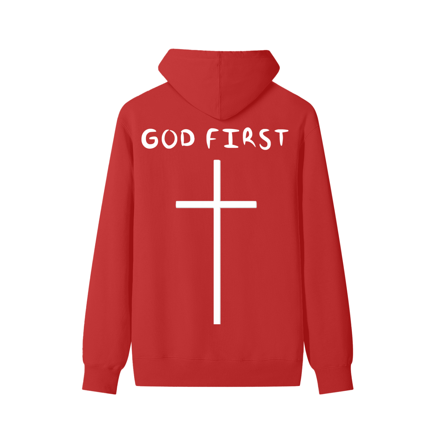 "GOD FIRST" Classic Cotton Hoodie