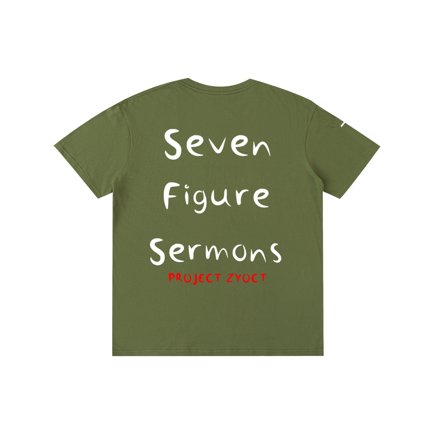 "Seven Figure Sermons" Cotton T-Shirt