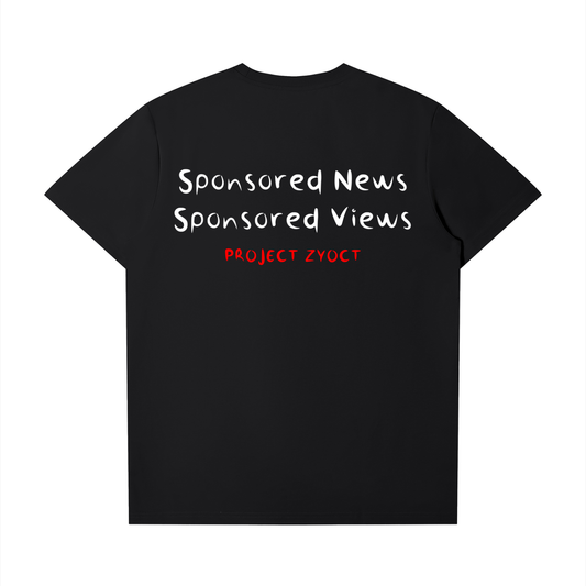 "Sponsored News, Sponsored Views" T-Shirt