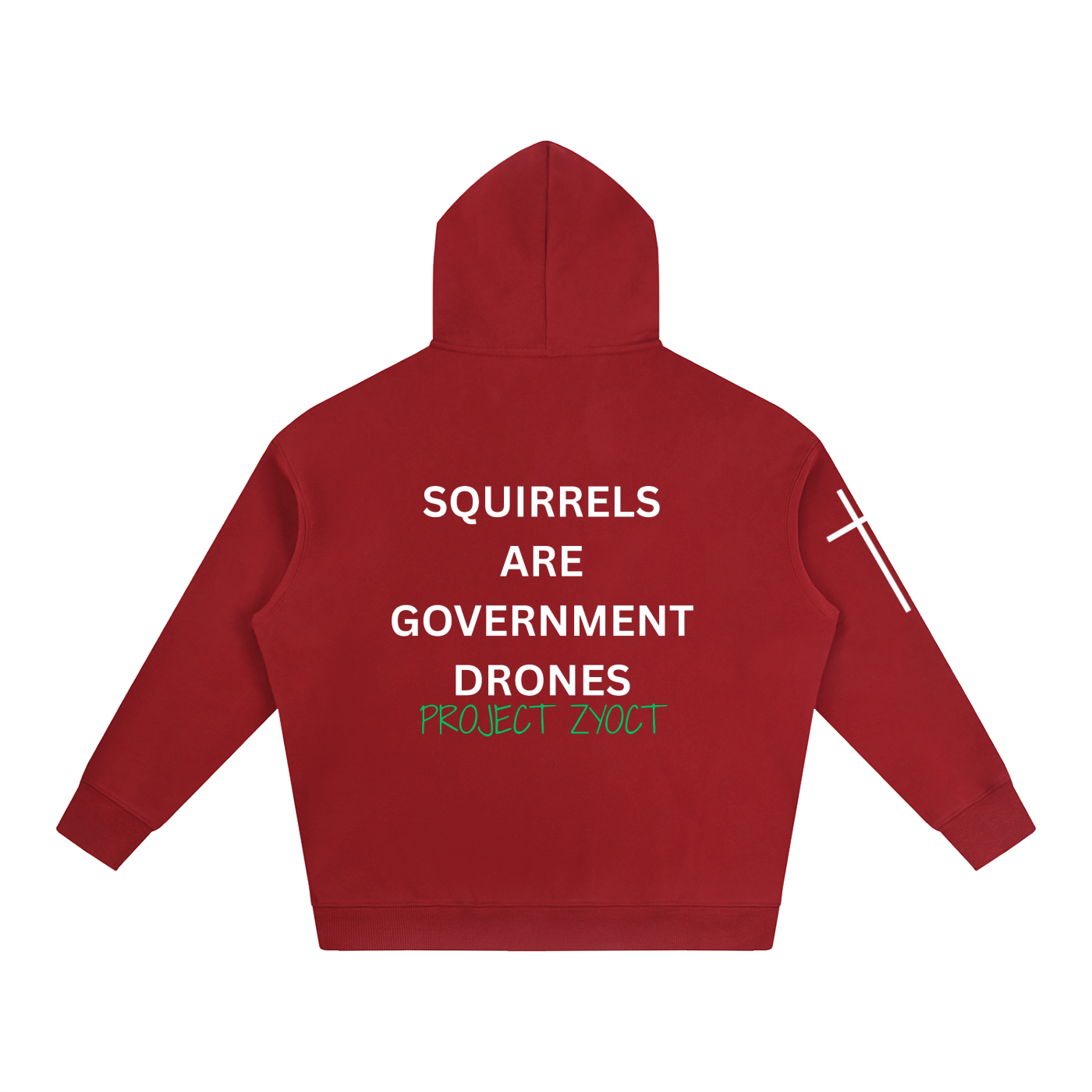 "Squirrels Are Government Drones" Oversize Hoodie