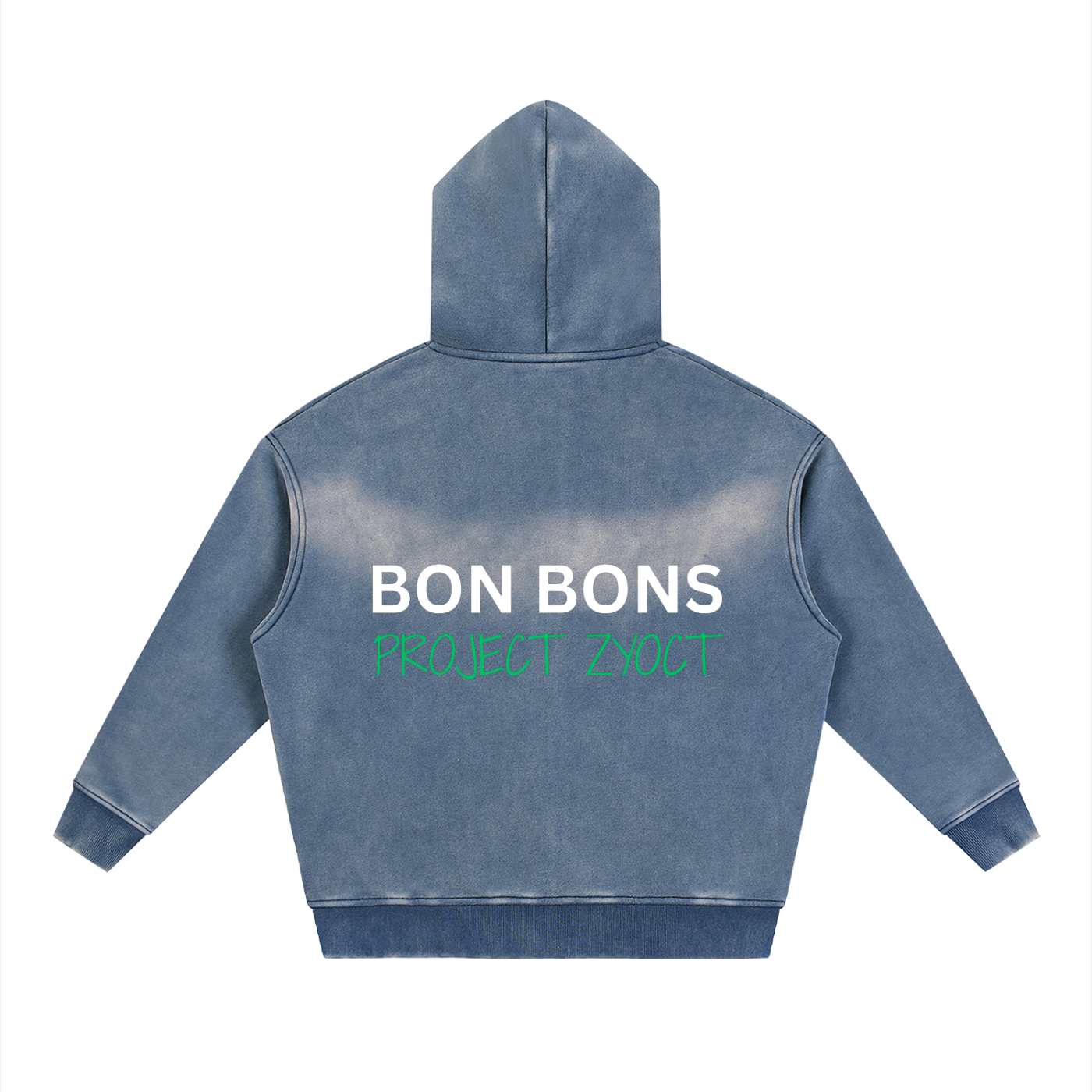 "Bon Bons" Faded Zipper Hoodie