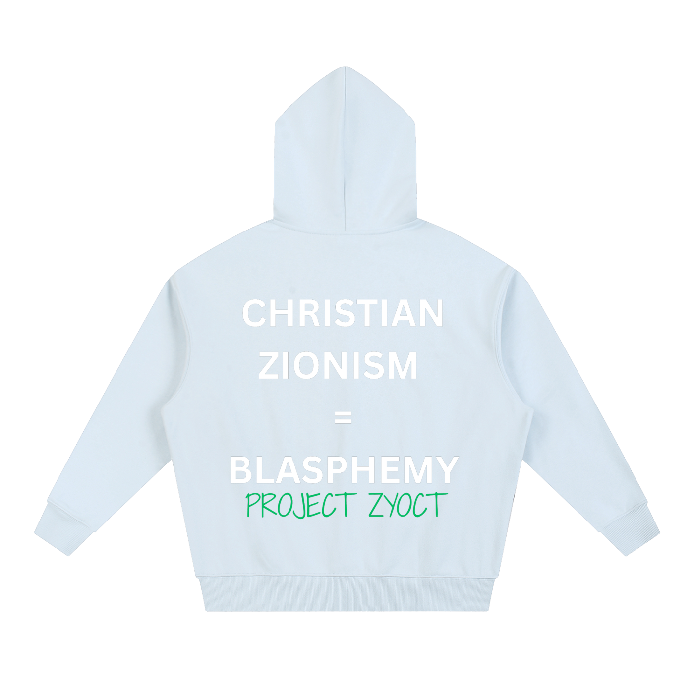 "Christian Zionism = Blasphemy" Heavyweight Hoodie