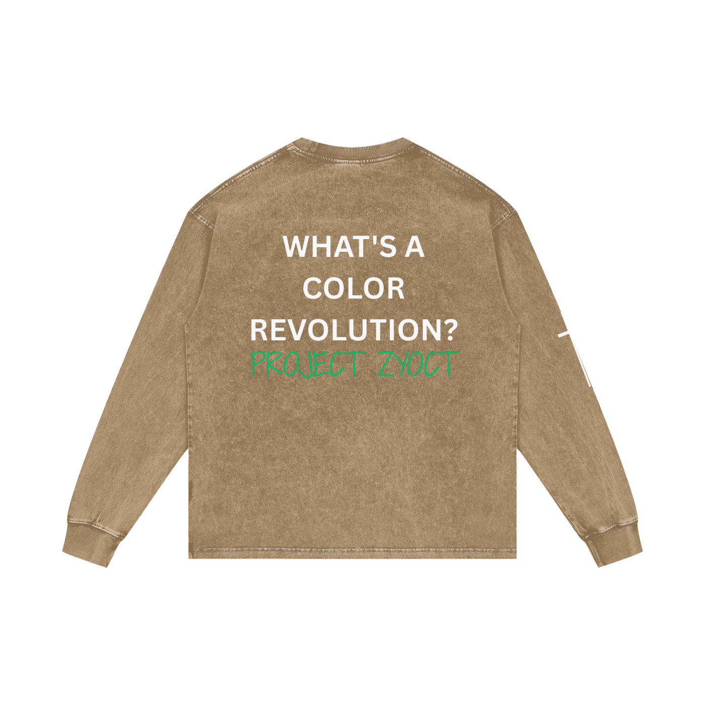 "What's a Color Revolution?" Acid Wash Long Sleeve