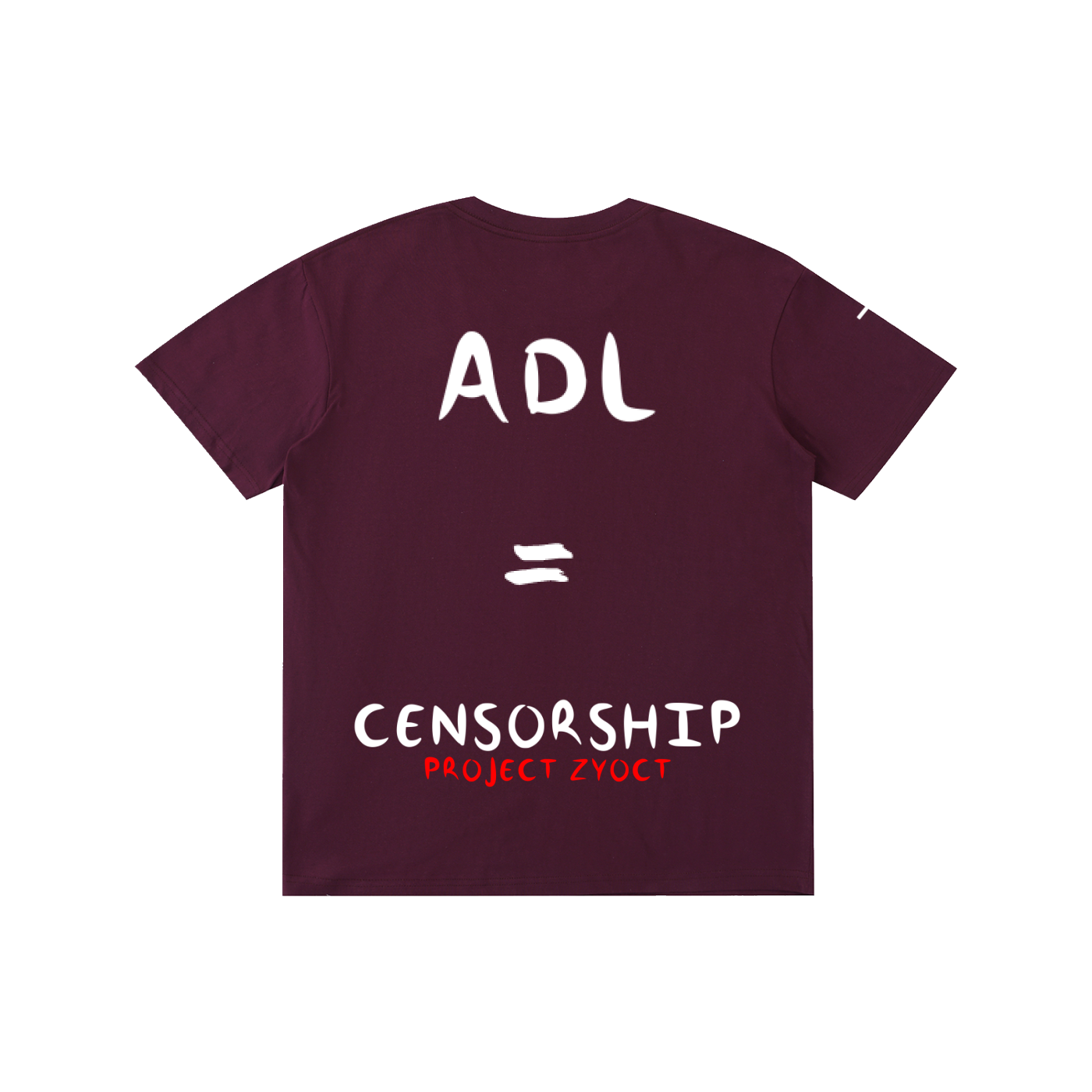 "ADL = Censorship" Cotton T-Shirt