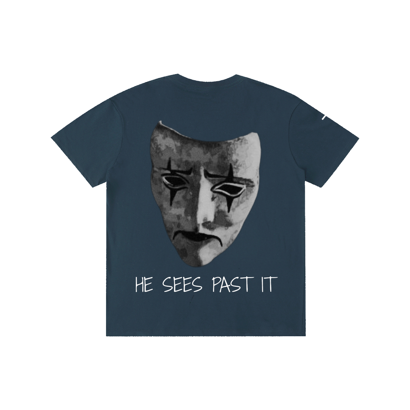 "He Sees Past It" Cotton T-Shirt