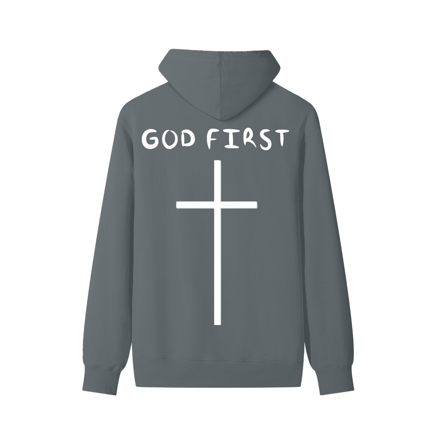 "GOD FIRST" Classic Cotton Hoodie