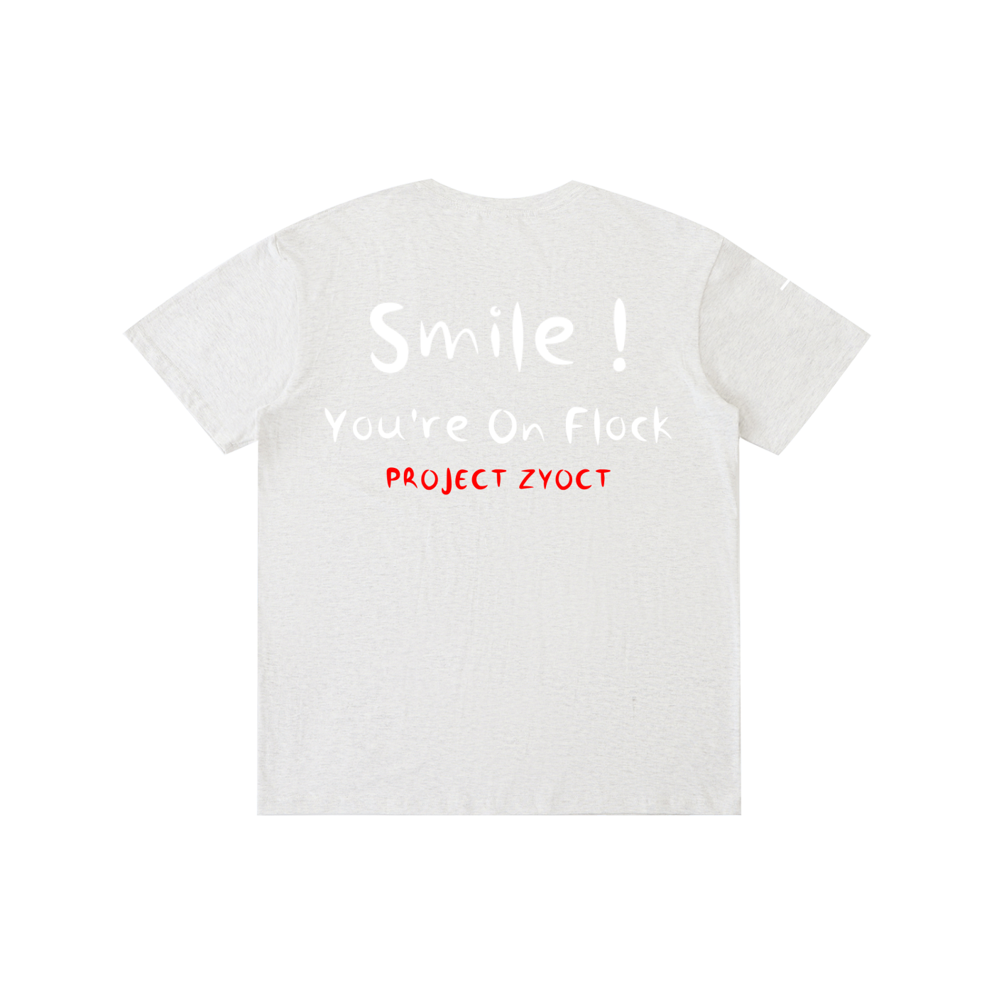 "Smile You're On Flock" Cotton T-Shirt