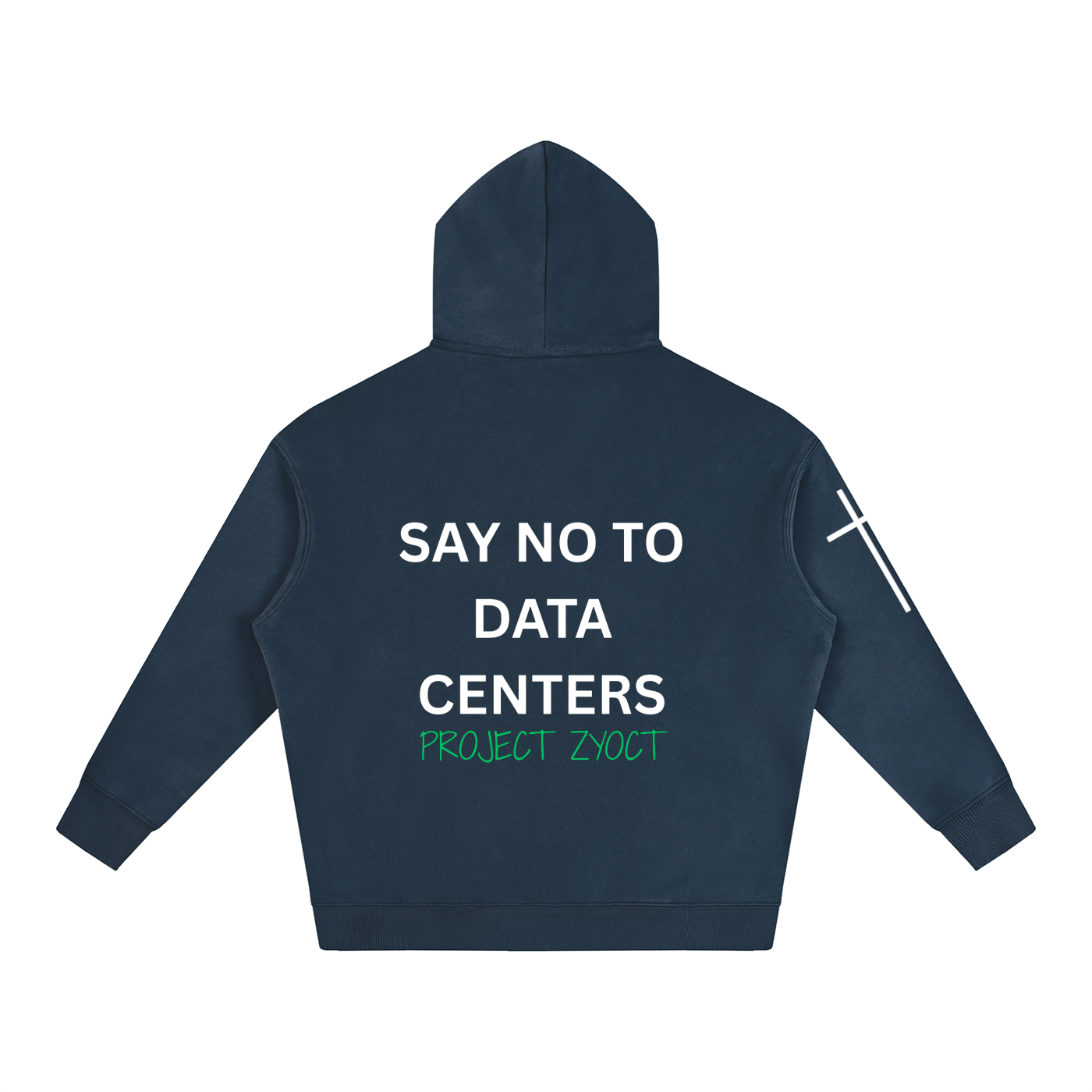 "Say No to Data Centers" Oversize Hoodie