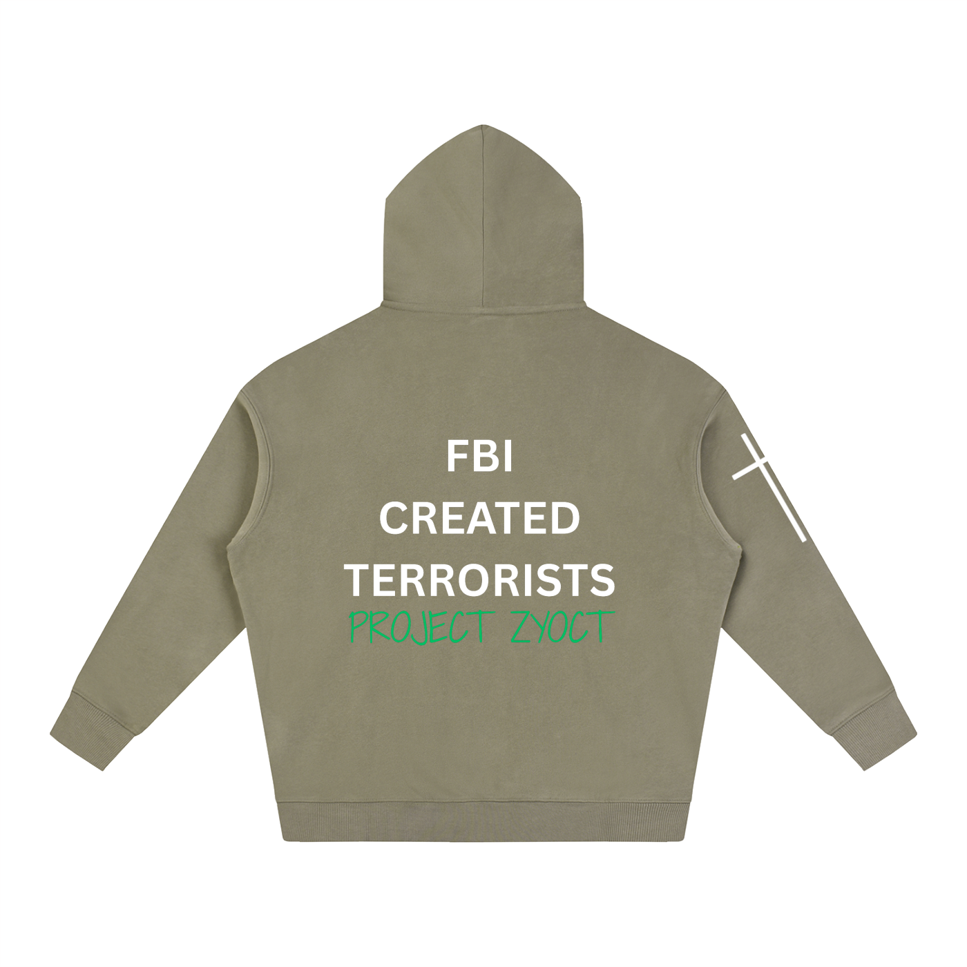 "FBI Created Terrorists" Oversize Hoodie