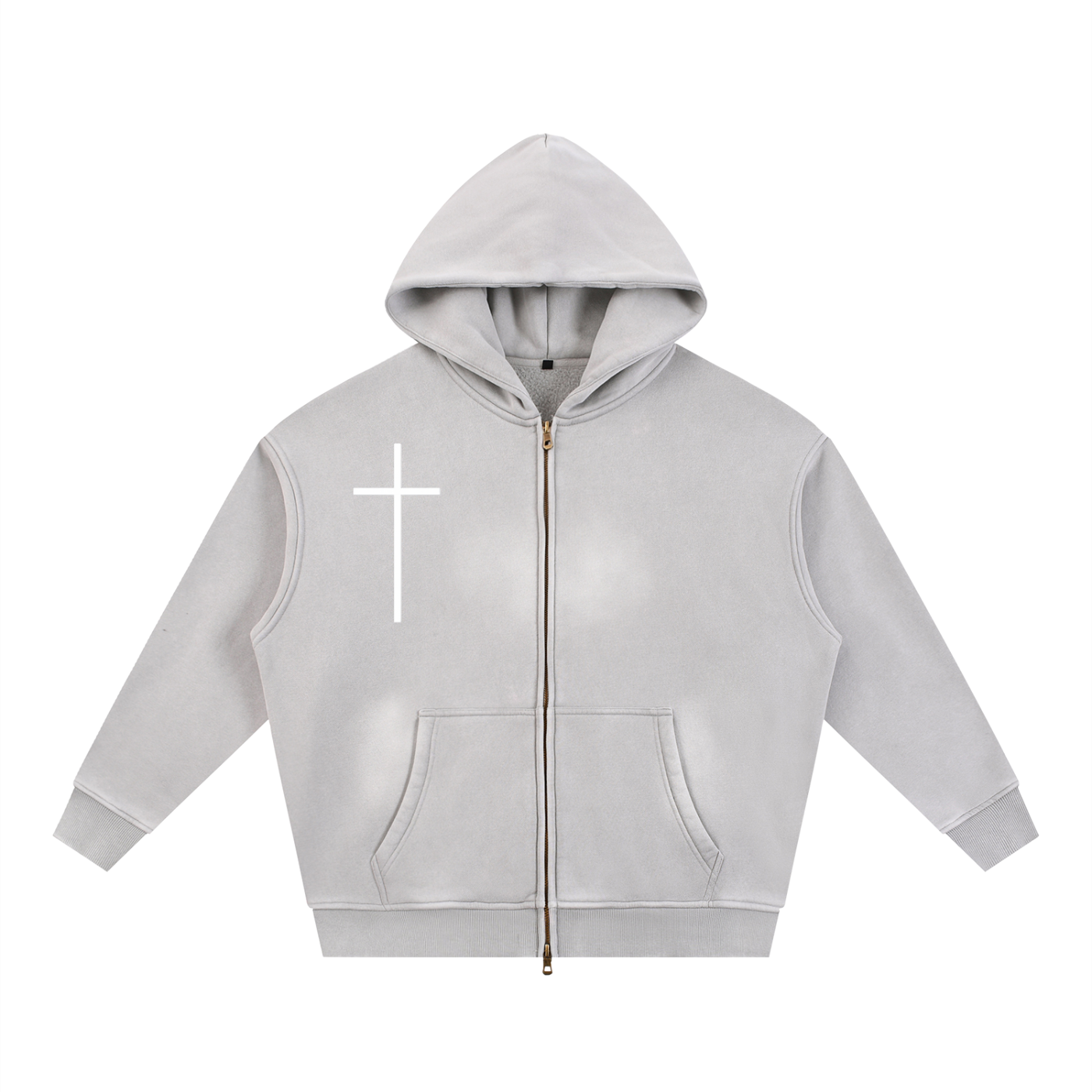 "They Lied About the War" Faded Zipper Hoodie