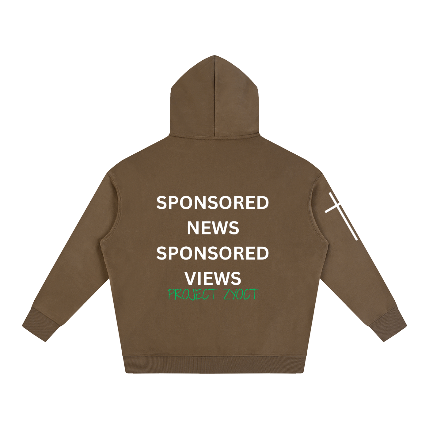 "Sponsored News Sponsored Views" Oversize Hoodie