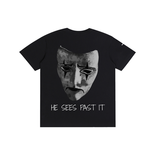 "He Sees Past It" Cotton T-Shirt