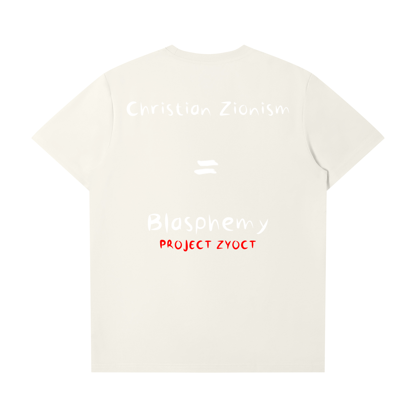 "Christian Zionism = Blasphemy" T-Shirt