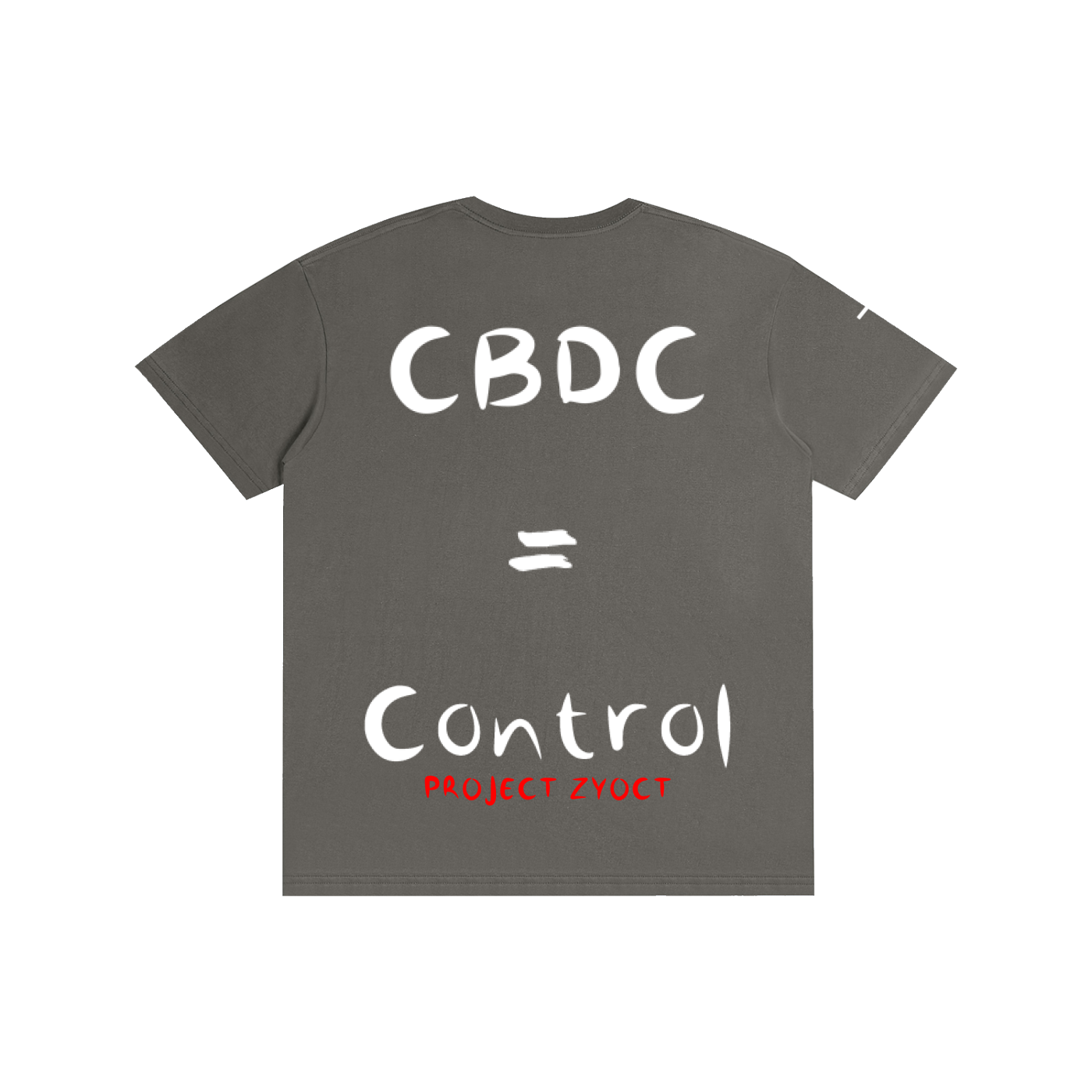 "CBDCs = Control" Cotton T-Shirt