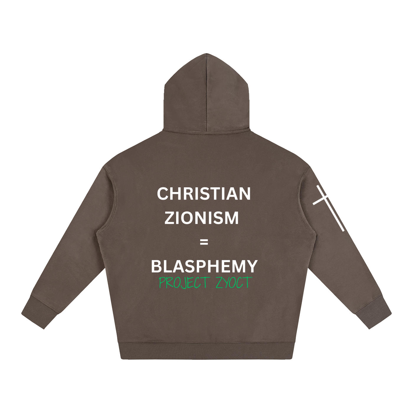 "Christian Zionism = Blasphemy" Oversize Hoodie