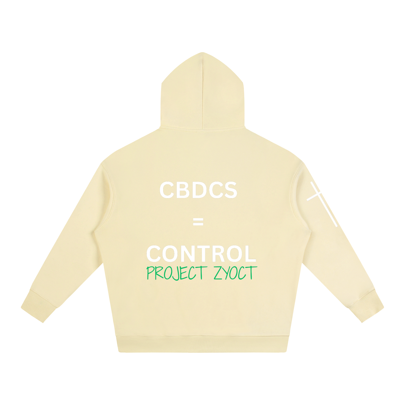 "CBDCs = Control" Oversize Hoodie