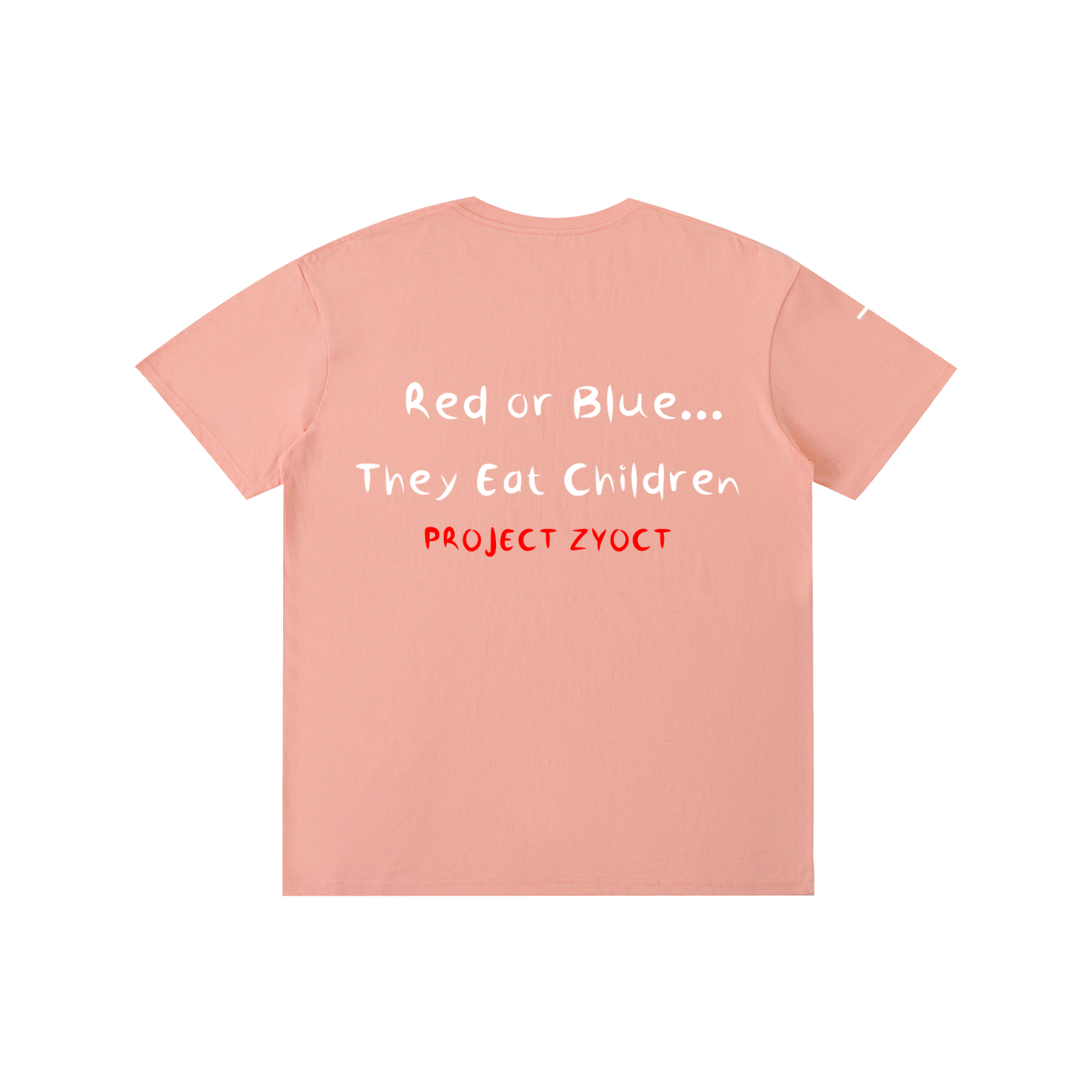 "Red or Blue... They Eat Children" Cotton T-Shirt
