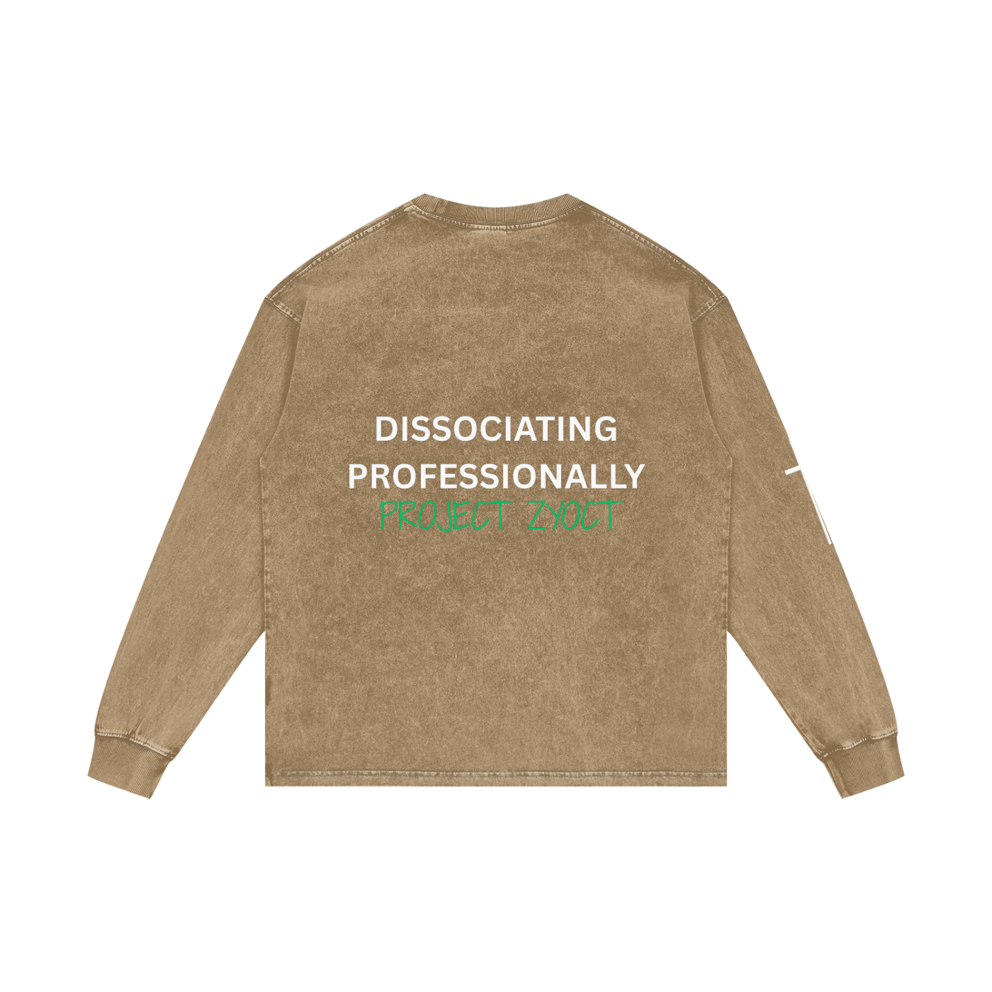 "Dissociating Professionally" Acid Wash Long Sleeve
