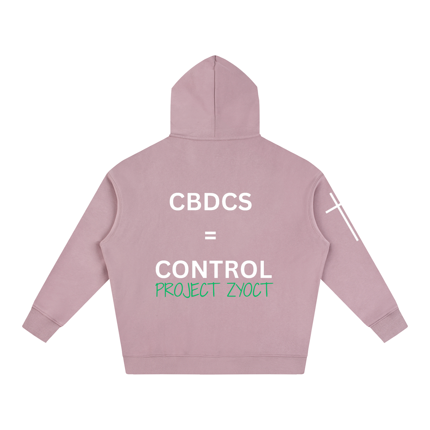 "CBDCs = Control" Oversize Hoodie