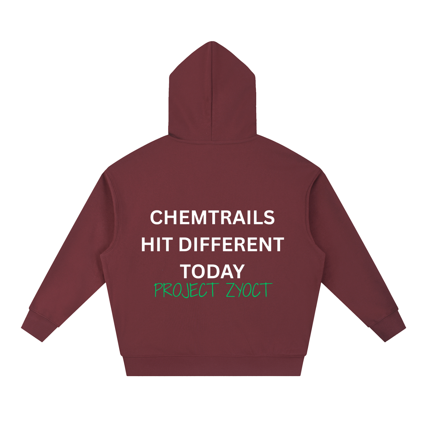 "Chemtrails Hit Different Today" Heavyweight Hoodie
