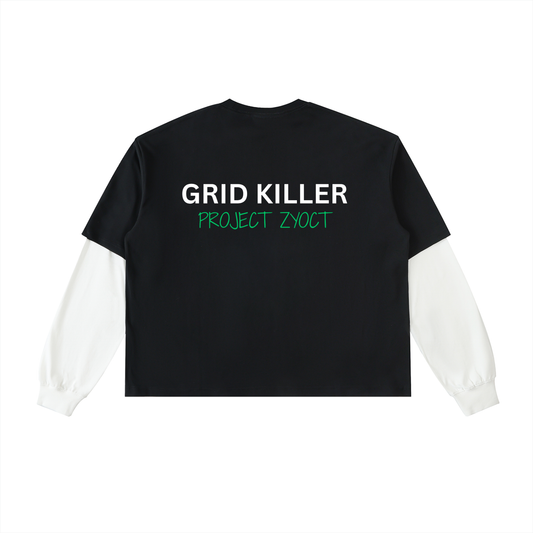 "Grid Killer" Layered Shirt