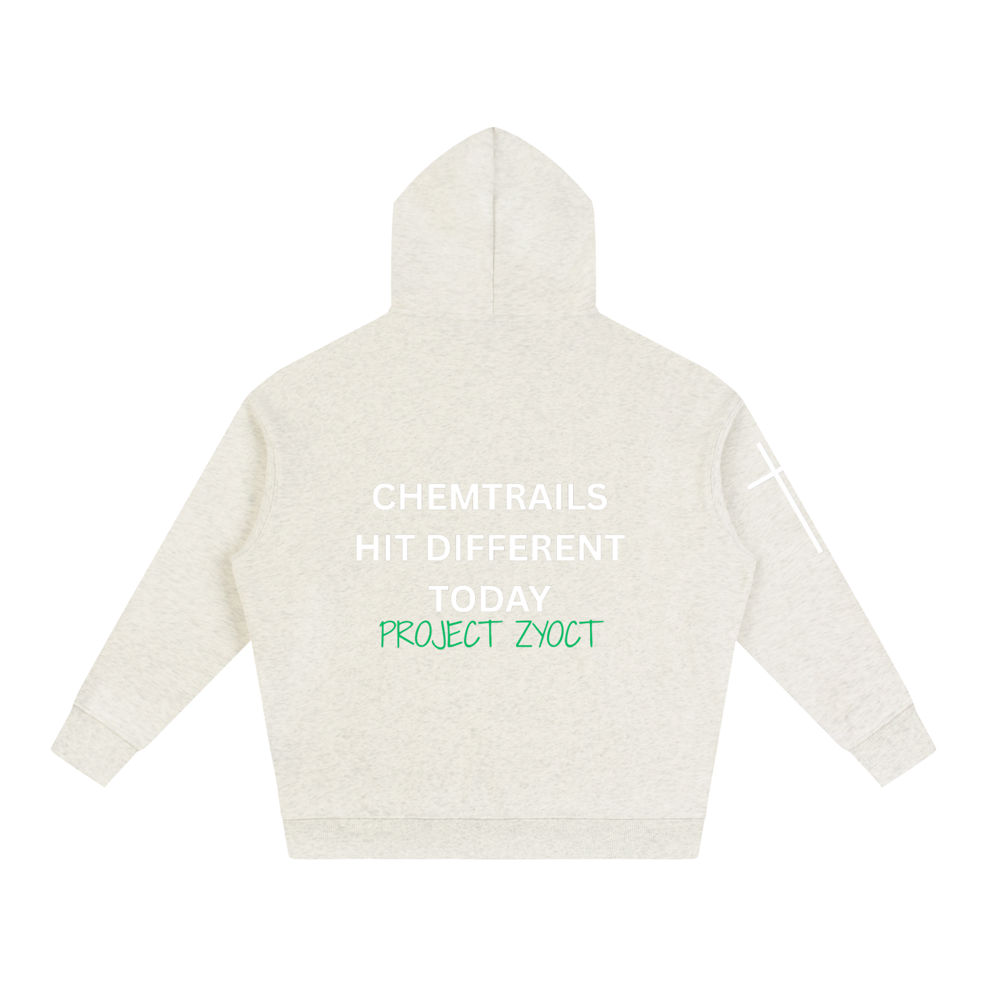 "Chemtrails Hit Different Today" Oversize Hoodie