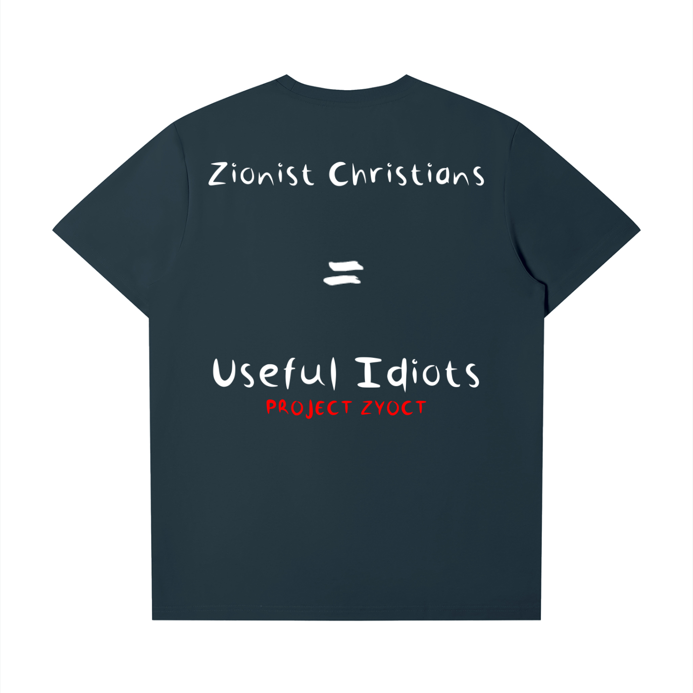 "Zionist Christians = Useful Idiots" T-Shirt