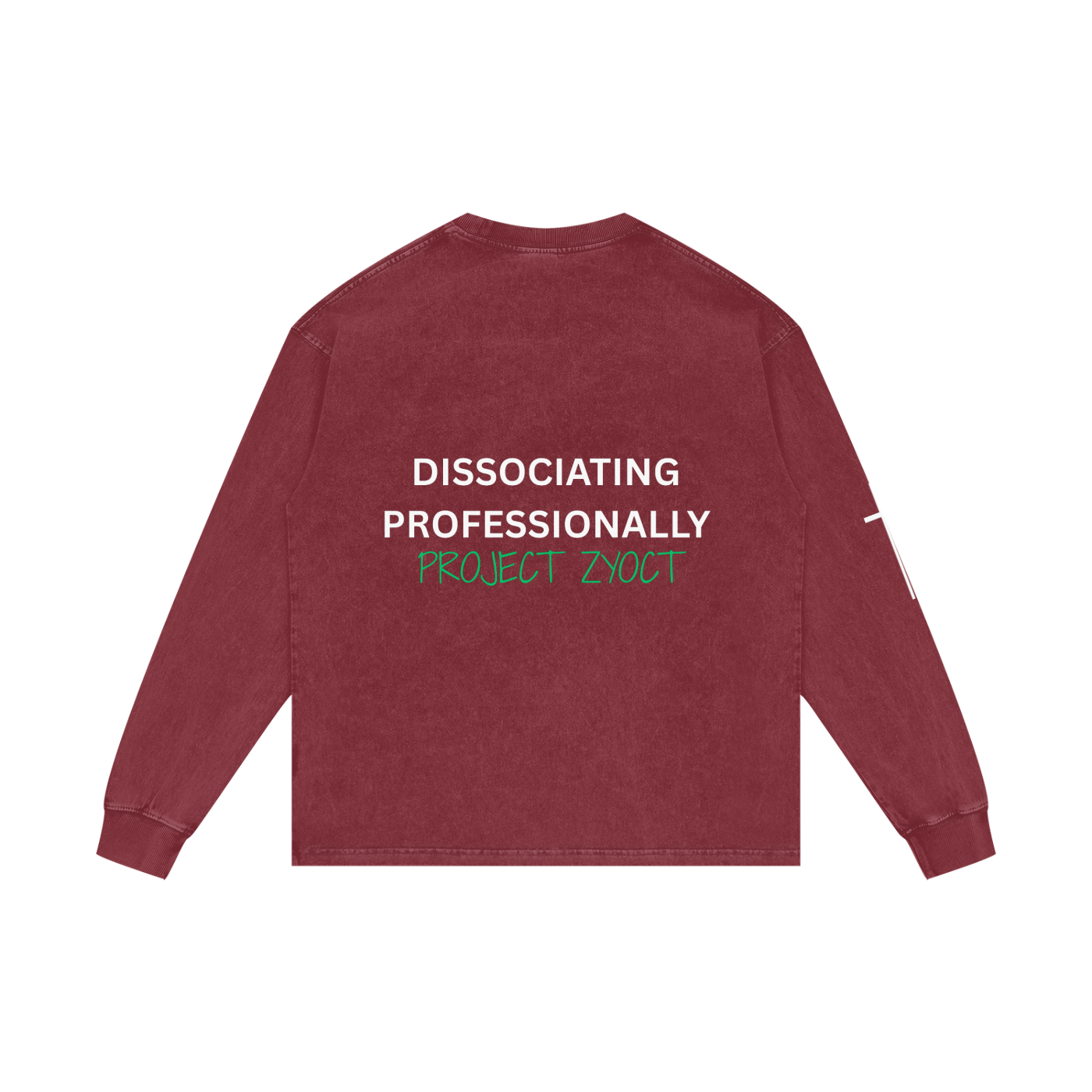 "Dissociating Professionally" Acid Wash Long Sleeve