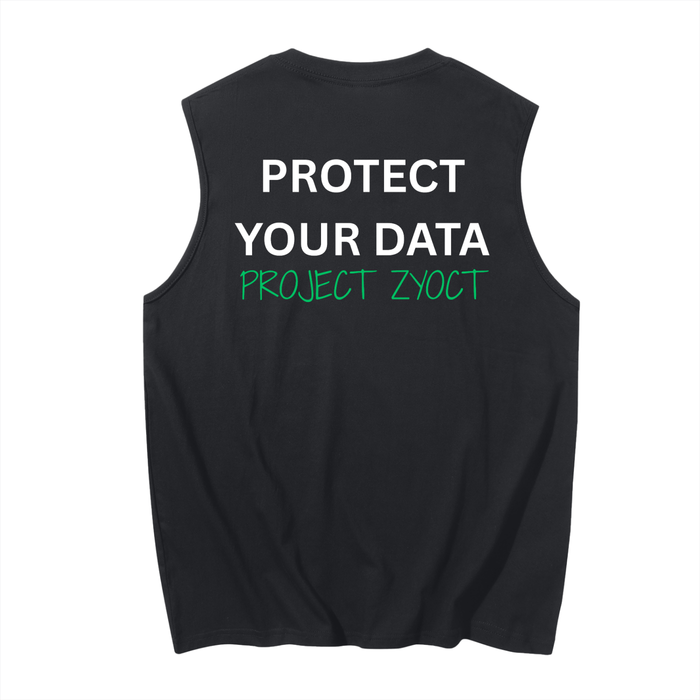 "Protect Your Data" Cotton Tank Top