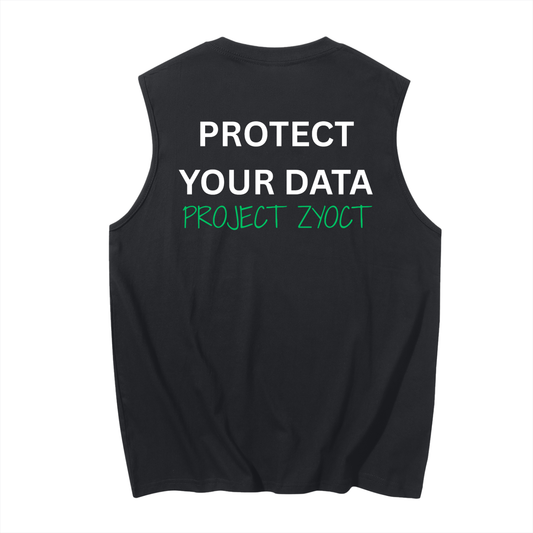 "Protect Your Data" Cotton Tank Top